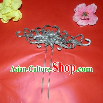 Traditional Handmade Chinese Ancient Classical Bride Wedding Hair Accessories Chrysanthemum Step Shake Barrettes Hair Sticks for Women