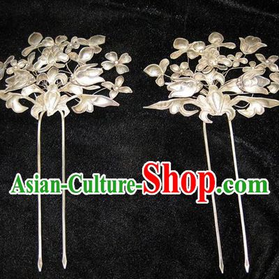 Traditional Handmade Chinese Ancient Classical Hair Accessories Butterfly Hair Sticks Hair Jewellery, Hair Fascinators Hairpins for Women