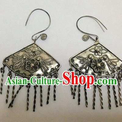 Traditional Handmade Chinese Ancient Classical Earrings Accessories Tassel Eardrop for Women