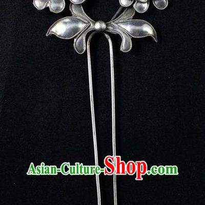 Traditional Handmade Chinese Ancient Classical Hair Accessories Barrettes China Sliver Hairpins Palace Lady Flower Step Shake Hair Sticks for Women