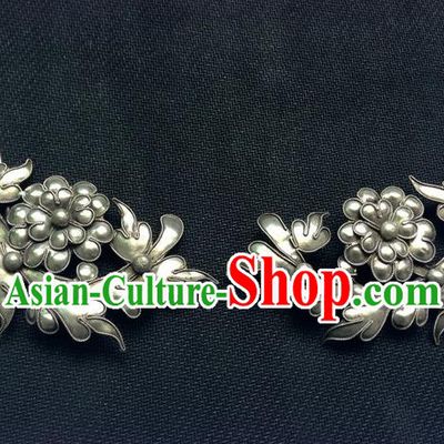 Traditional Handmade Chinese Ancient Classical Hair Accessories Barrettes China Miao Nationality Sliver Hairpins Step Shake Hair Sticks for Women