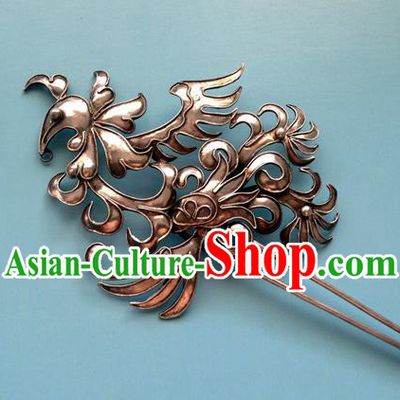 Traditional Handmade Chinese Ancient Classical Hair Accessories Barrettes Sliver Hairpins Palace Bride Step Shake Hair Sticks for Women