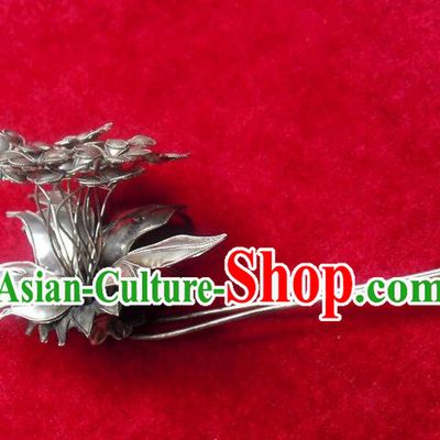 Traditional Handmade Chinese Ancient Classical Hair Accessories Barrettes Flower Hairpin, Step Shake Hair Sticks Hair Fascinators for Women