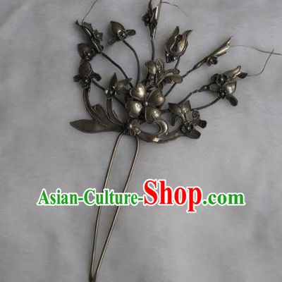 Traditional Handmade Chinese Ancient Classical Hair Accessories Barrettes, Flower Hairpin Step Shake Hair Sticks Hair Fascinators for Women