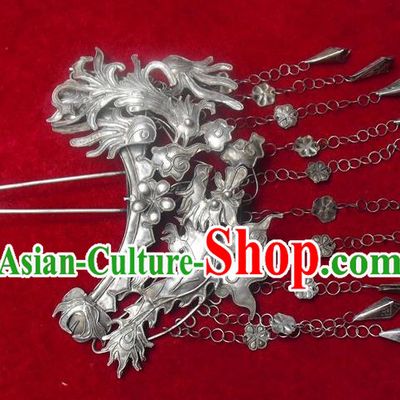 Traditional Handmade Chinese Ancient Classical Hair Accessories Barrettes, Palace Lady Tassel Hairpin Step Shake Hair Sticks for Women
