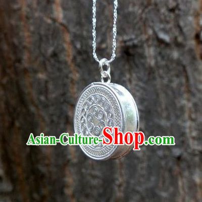 Traditional Handmade Chinese Ancient Classical Accessories Miao Nationality Pendant Sweater Chain Pendent for Women