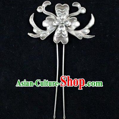 Traditional Handmade Chinese Ancient Classical Hair Accessories Barrettes China Sliver Hairpins Step Shake Hair Sticks for Women