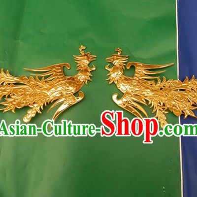 Traditional Handmade Chinese Ancient Classical Hair Accessories Barrettes Manchu Palace Princess Phoenix Hairpin, Hanfu Hair Sticks Twain Hair Fascinators Hairpins for Women