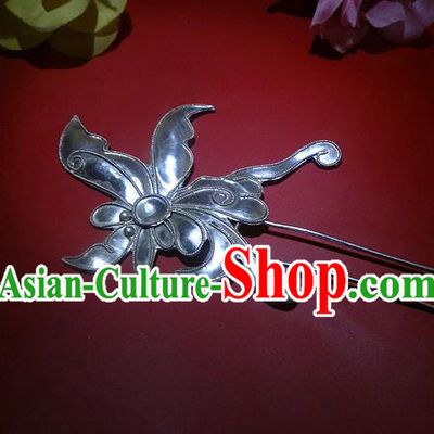 Traditional Handmade Chinese Ancient Classical Hair Accessories Barrettes Manchu Butterfly Hairpin, Hanfu Hair Clasp Hairpins for Women