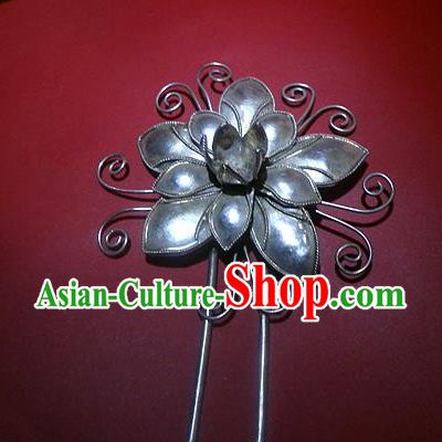 Traditional Handmade Chinese Ancient Classical Hair Accessories Barrettes Manchu Imperial Princess Hairpins Hanfu Flower Step Shake Hair Ornament for Women