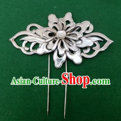 Traditional Handmade Chinese Ancient Classical Hair Jewellery Accessories Flower Barrettes, Ming Dynasty Wedding Hair Sticks Hair Fascinators Hairpins for Women