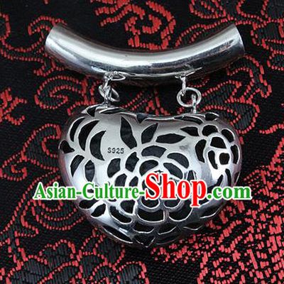 Traditional Handmade Chinese Ancient Classical Accessories Sliver Pendant Pendent for Women