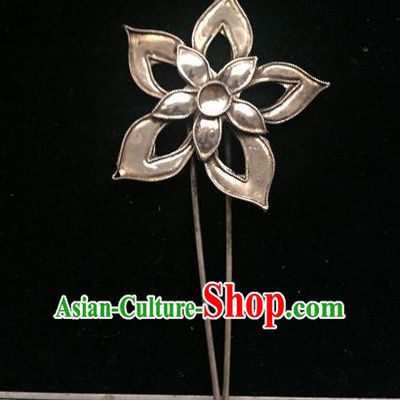 Traditional Handmade Chinese Ancient Classical Hair Jewellery Accessories Barrettes, Step Shake Hair Sticks Flower Hairpins for Women