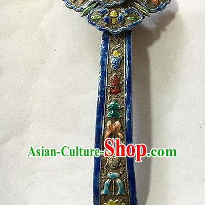 Traditional Handmade Chinese Ancient Classical Hair Jewellery Accessories Barrettes Qing Dynasty Manchu Hairpins, Princess Flat-square Hair Sticks for Women