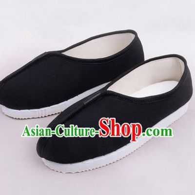 Chinese Shoes Wedding Shoes Kung Fu boots Wushu Shoes Men Shoes, Opera Shoes Hanfu Shoes Embroidered Shoes Black Monk Shoes