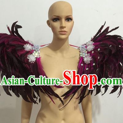 Top Grade Professional Stage Show Accessories Decorations, Brazilian Rio Carnival Samba Opening Dance Props Clothing for Women