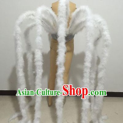 Top Grade Professional Stage Show Halloween Parade Props Decorations, Brazilian Rio Carnival Parade Samba Dance Supplies Backplane for Women