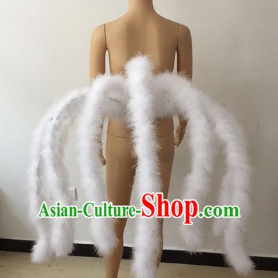 Top Grade Professional Stage Show Halloween Parade Props Decorations, Brazilian Rio Carnival Parade Samba Dance Supplies Backplane for Women