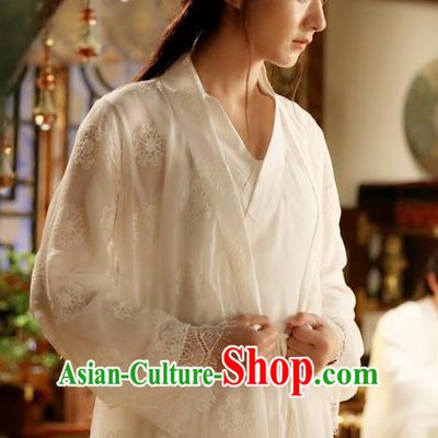 Traditional Ancient Chinese Northern and Southern Dynasties Maidservant Costume, Princess Agents Northern Wei Dynasty Swordswoman Clothing and Headpiece Complete Set
