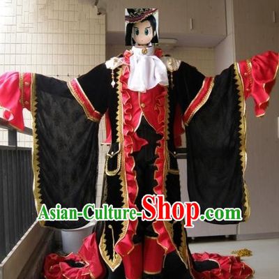 Top Grade Traditional China Ancient Cosplay Onmyoji Swordsman Costumes, China Ancient Taoist Master Hanfu Clothing for Men