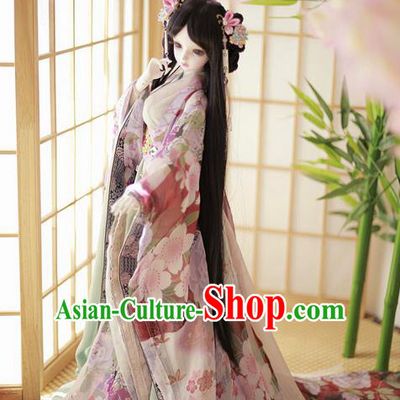 Top Grade Traditional China Ancient Palace Lady Costumes Complete Set, China Ancient Cosplay Tang Dynasty Princess Dress Clothing for Women and Kids
