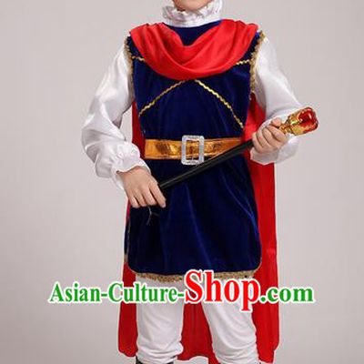 Top Grade Chinese Professional Halloween Performance Costume, Children Cosplay King for Kids