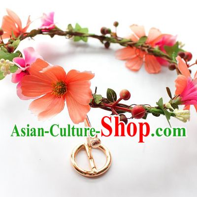 Top Grade Handmade Wedding Bride Hair Accessories, Traditional Princess Flowers Hair Clasp Wedding Headwear for Women