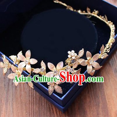Top Grade Handmade Wedding Bride Hair Accessories Headwear Crystal Hair Clasp, Traditional Princess Baroque Hair Stick Headpiece for Women