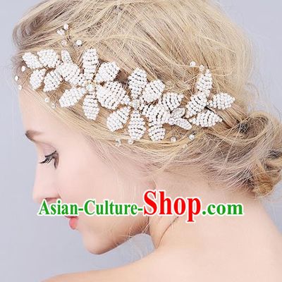 Top Grade Handmade Wedding Bride Hair Accessories Crystal Hair Clasp, Traditional Princess Baroque Hair Stick Headpiece for Women