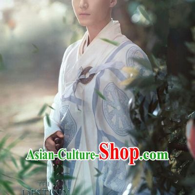Traditional Ancient Chinese Monk Costume, Chinese Madam White Snake Fa hai Frock Monk Robes for Men