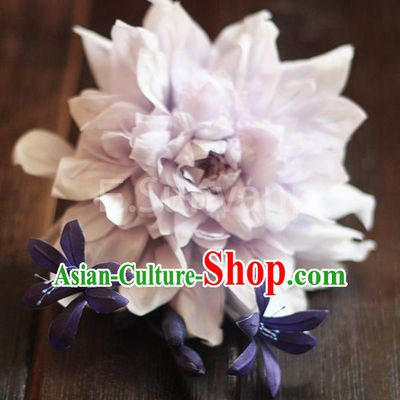 Top Grade Handmade Wedding Bride Hair Accessories Flowers Hairpin, Traditional Baroque Princess Hair Stick Headpiece for Women
