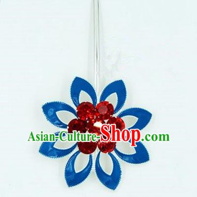 Top Grade Chinese Ancient Peking Opera Hair Accessories Diva Crystal Hairpins, Traditional Chinese Beijing Opera Hua Tan Hair Clasp Head-ornaments