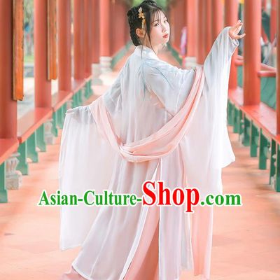 Traditional Chinese Tang Dynasty Palace Princess Costume, Elegant Hanfu Clothing Embroidered Wide Sleeve Cardigan, Chinese Ancient Princess Clothing for Women