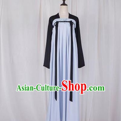 Traditional Chinese Tang Dynasty Palace Princess Costume, Elegant Hanfu Clothing Embroidered Blue Ru Dress, Chinese Ancient Princess Clothing for Women
