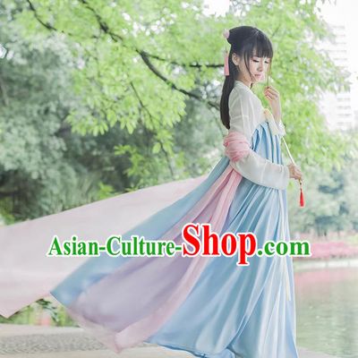 Traditional Chinese Tang Dynasty Palace Princess Costume, Elegant Hanfu Clothing On Ru Under Slip Skirt, Chinese Ancient Princess Clothing for Women