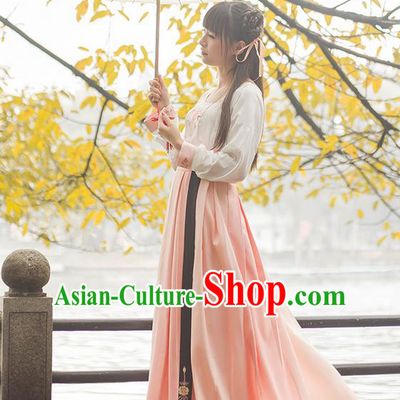 Traditional Chinese Song Dynasty Palace Princess Costume Complete Set, Elegant Hanfu Clothing Embroidered Dress, Chinese Ancient Princess Clothing for Women