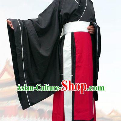 Traditional Chinese Han Dynasty Minister Costume, Elegant Hanfu Clothing Chinese Ancient Gwanbok for Men