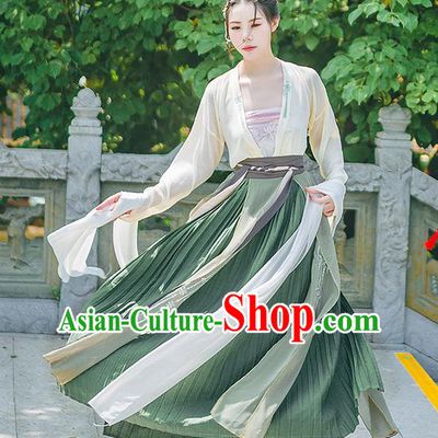 Traditional Chinese Tang Dynasty Palace Princess Costume, Elegant Hanfu Clothing Embroidered Blouse and Dress, Chinese Ancient Princess Clothing for Women