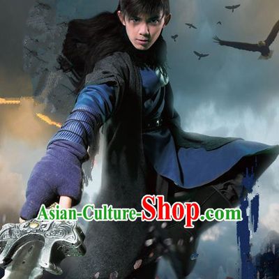 Traditional Chinese Song Dynasty Young Hero Costume, Chinese Ancient Hanfu Swordsman Clothing for Men