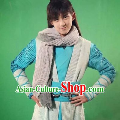 Traditional Chinese Song Dynasty Young Hero Costume, Chinese Ancient Hanfu Jiang Hu Swordsman Clothing for Men