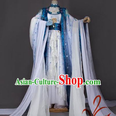 Traditional Chinese Tang Dynasty Imperial Princess Costume, Elegant Hanfu Cosplay Nobility Lady Clothing Ancient Chinese Royal Dance Dress for Women