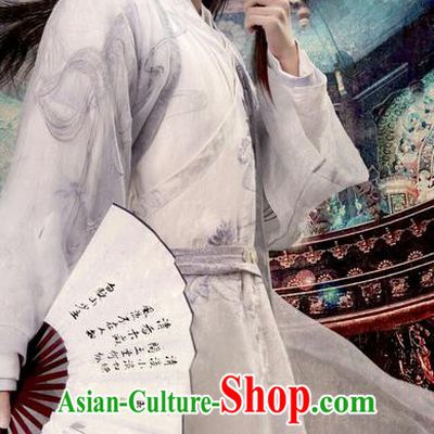 Traditional Ancient Chinese Nobility Childe Costume, The Legend of the Condor Heroes Chinese Song Dynasty Young Dandies Robe Clothing for Men