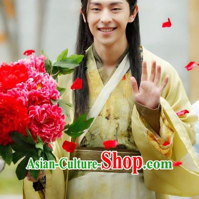 Traditional Ancient Chinese Imperial Dandies Prince Costume and Headpiece Complete Set, Princess Agents Chinese Southern and Northern Nobility Childe Robe Clothing