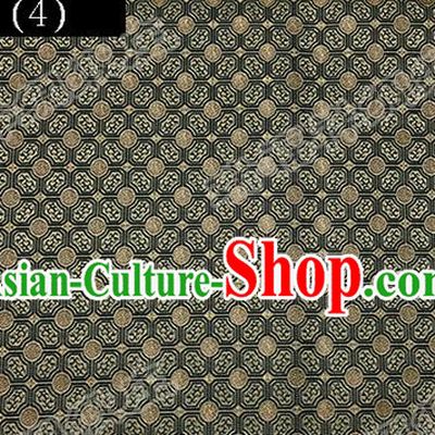 Asian Chinese Traditional Embroidered Flowers Black Song Brocade Silk Fabric, Top Grade Satin Tang Suit Hanfu Dress Fabric Cheongsam Cloth Material