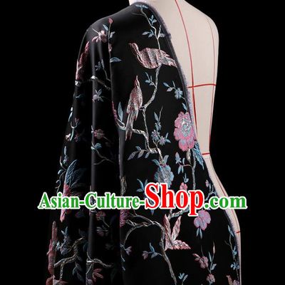 Asian Chinese Traditional Jacquard Weave Satin Fabric, Top Grade Brocade Tang Suit Hanfu Coat Dress Fabric Cheongsam Cloth Material