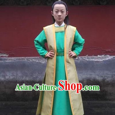 Traditional Asian Chinese Ancient Song Dynasty Little Prince Costume, China Elegant Hanfu Clothing Nobility Childe Scholar Clothing for Kids