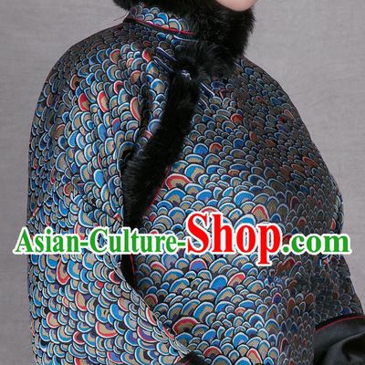 Asian Chinese Traditional Satin Dragon Scale Silk Fabric, Top Grade Nanjing Brocade Tang Suit Hanfu Fabric Cheongsam Cloth Material
