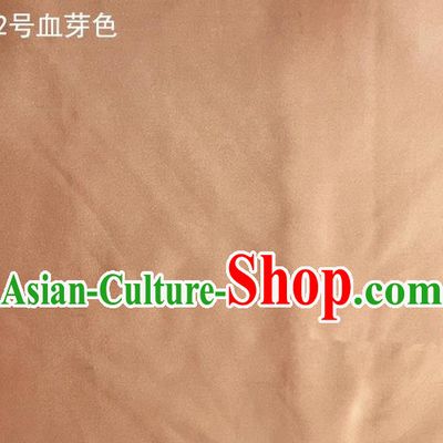 Asian Chinese Traditional Satin Solid Color Silk Fabric, Top Grade Nanjing Brocade Tang Suit Hanfu Carnation Fabric Cheongsam Cloth Material