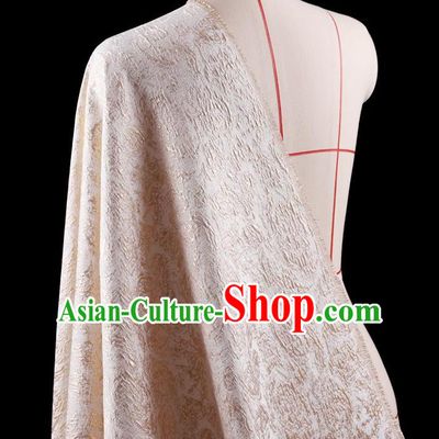 Traditional Asian Chinese Handmade Embroidery Flowers Coat Silk Tapestry Pink Fabric Drapery, Top Grade Nanjing Brocade Ancient Costume Cheongsam Cloth Material