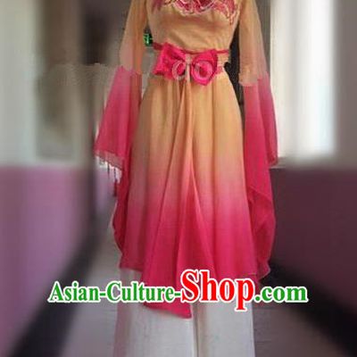 Traditional Ancient Chinese National Folk Dance Uniform, Elegant Hanfu China Princess Classical Dance Dress Clothing for Women